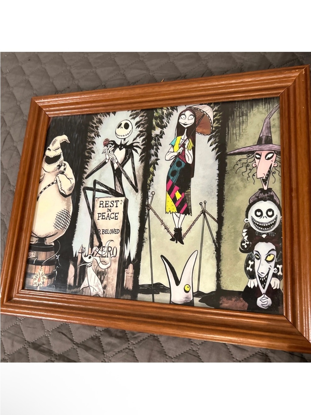 The Nightmare Before Christmas Framed Wall Art - Multicolor
